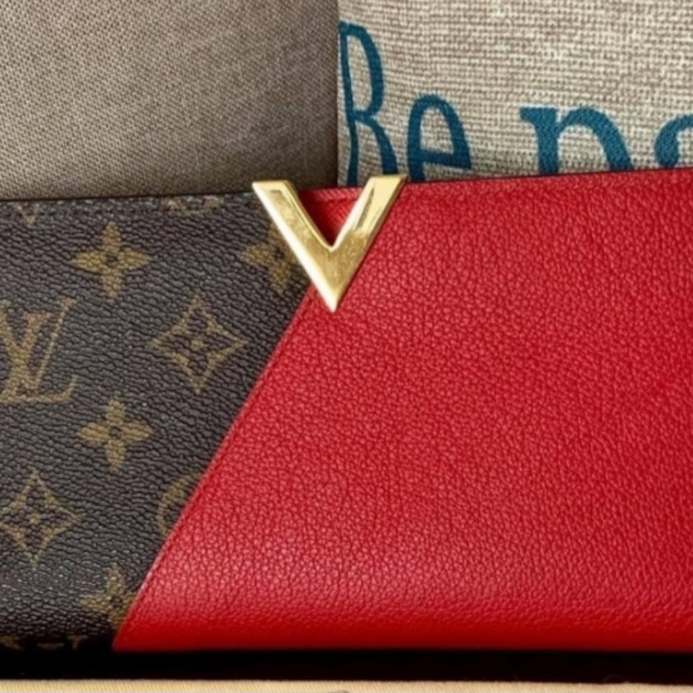 Authentic Louis Vuitton Kimono Wallet Monogram Cerise